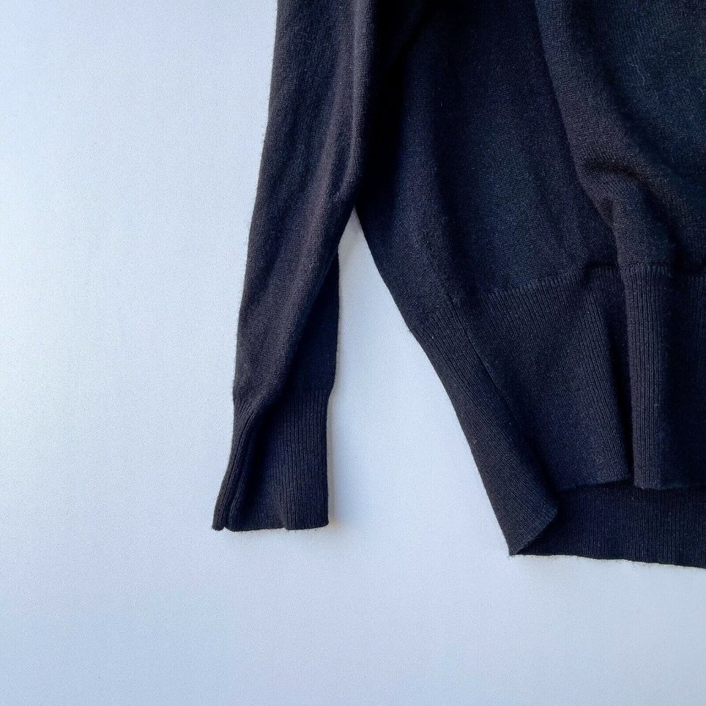 ❤️SOLD❤️Nili Lotan Lakota Cashmere Wrap Black - Picture 9 of 10